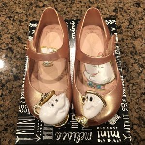 Mini Melissa x Disney Beauty & The Beast PVC Shoes
